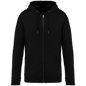NS402 - Sudadera ecorresponsable con cremallera y capucha unisex - Black - frontal