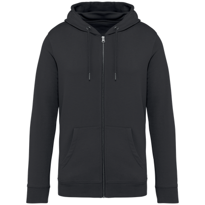 NS402 - Sudadera ecorresponsable con cremallera y capucha unisex - Iron Grey - frontal