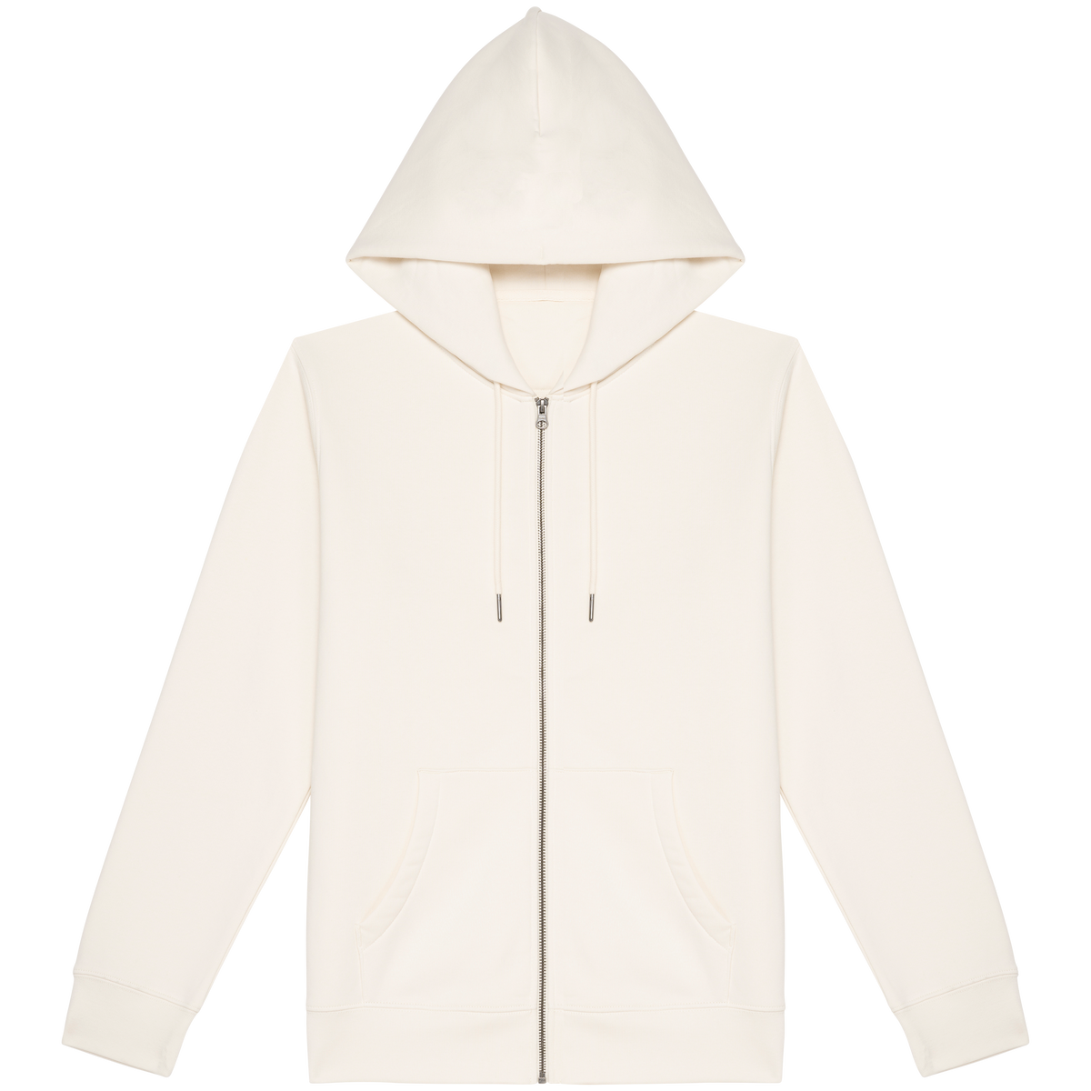 NS402 - Sudadera ecorresponsable con cremallera y capucha unisex - Ivory - frontal