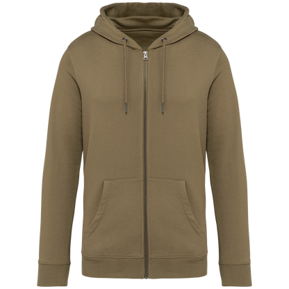 NS402 - Sudadera ecorresponsable con cremallera y capucha unisex - Light Olive Green - frontal