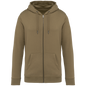 NS402 - Sudadera ecorresponsable con cremallera y capucha unisex - Light Olive Green - frontal