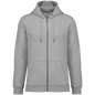 NS402 - Sudadera ecorresponsable con cremallera y capucha unisex - Moon Grey Heather - frontal