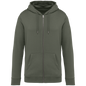 NS402 - Sudadera ecorresponsable con cremallera y capucha unisex - Organic Khaki - frontal