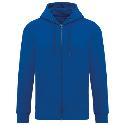 NS402 - Sudadera ecorresponsable con cremallera y capucha unisex - Sea Blue - frontal