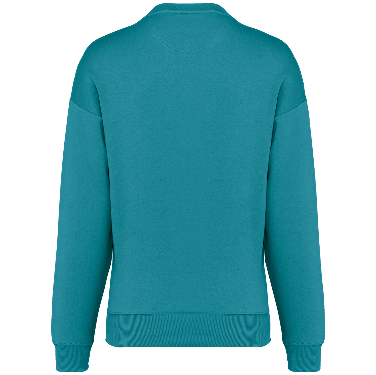 NS407 - Sudadera ecorresponsable cuello redondo oversize unisex - Adriatic Blue - trasera