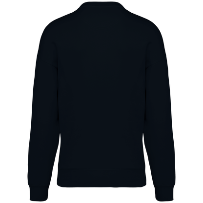 NS407 - Sudadera ecorresponsable cuello redondo oversize unisex - Black - trasera