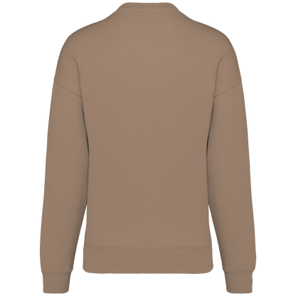NS407 - Sudadera ecorresponsable cuello redondo oversize unisex - Driftwood - trasera