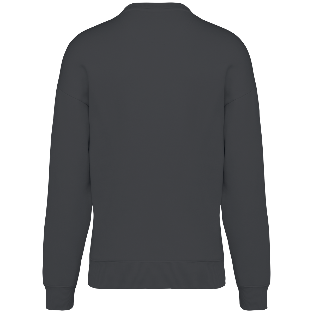 NS407 - Sudadera ecorresponsable cuello redondo oversize unisex - Iron Grey - trasera