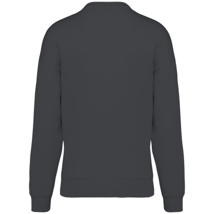 NS407 - Sudadera ecorresponsable cuello redondo oversize unisex - Iron Grey - trasera