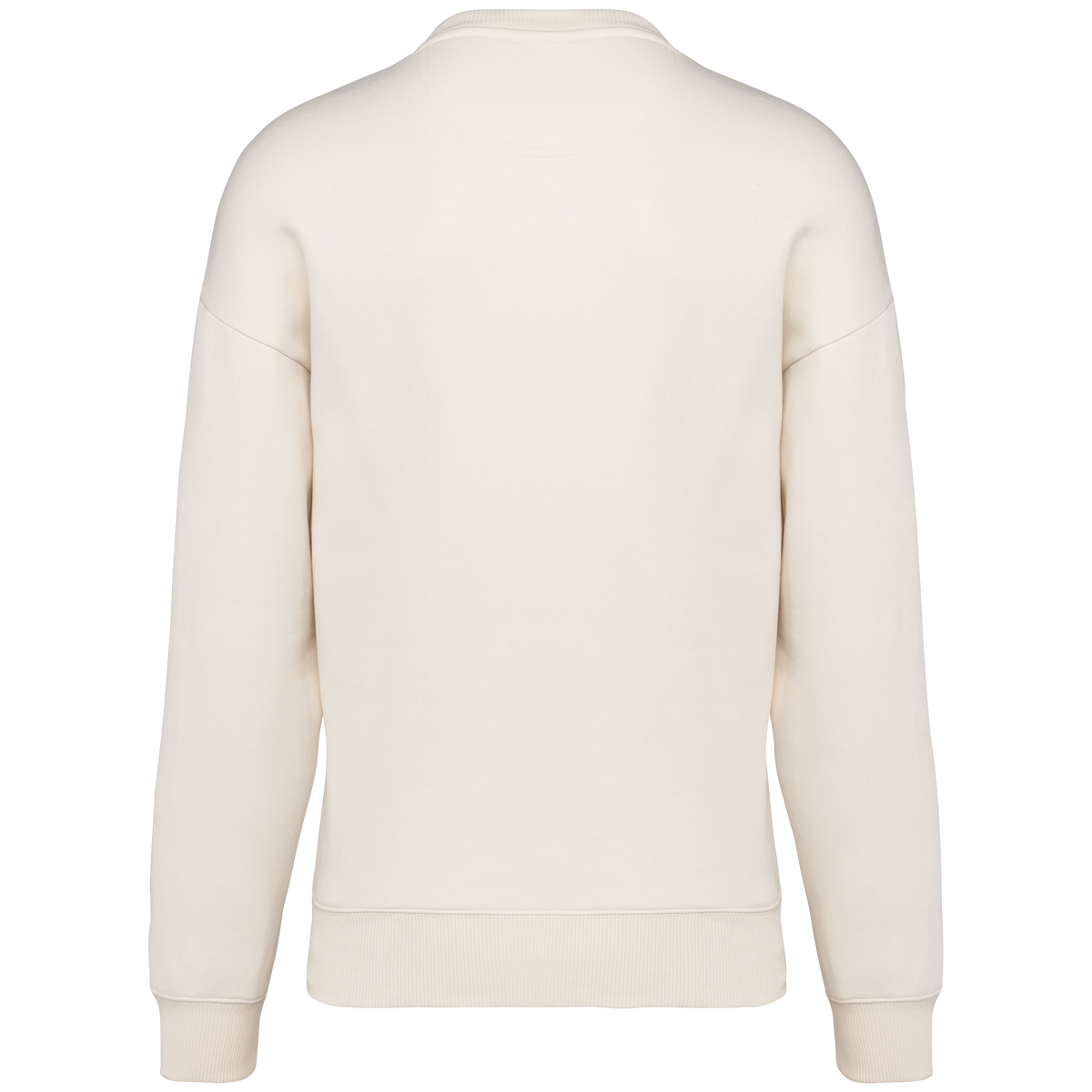 NS407 - Sudadera ecorresponsable cuello redondo oversize unisex - Ivory - trasera