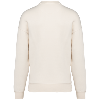 NS407 - Sudadera ecorresponsable cuello redondo oversize unisex - Ivory - trasera
