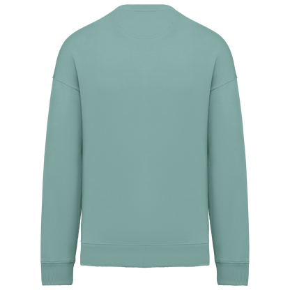 NS407 - Sudadera ecorresponsable cuello redondo oversize unisex - Jade Green - trasera