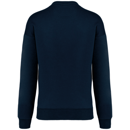 NS407 - Sudadera ecorresponsable cuello redondo oversize unisex - Navy Blue - trasera