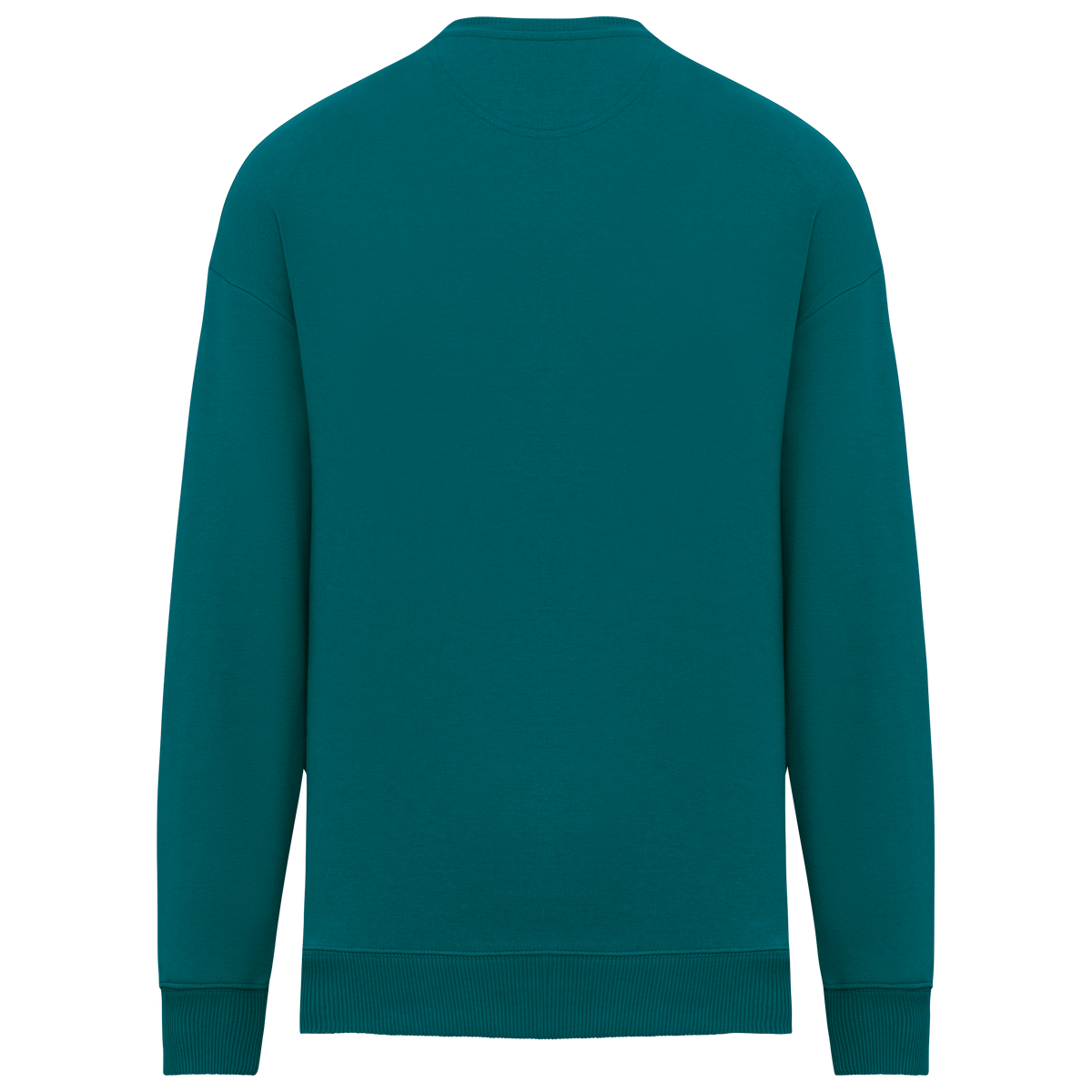 NS407 - Sudadera ecorresponsable cuello redondo oversize unisex - Peacock Green - trasera