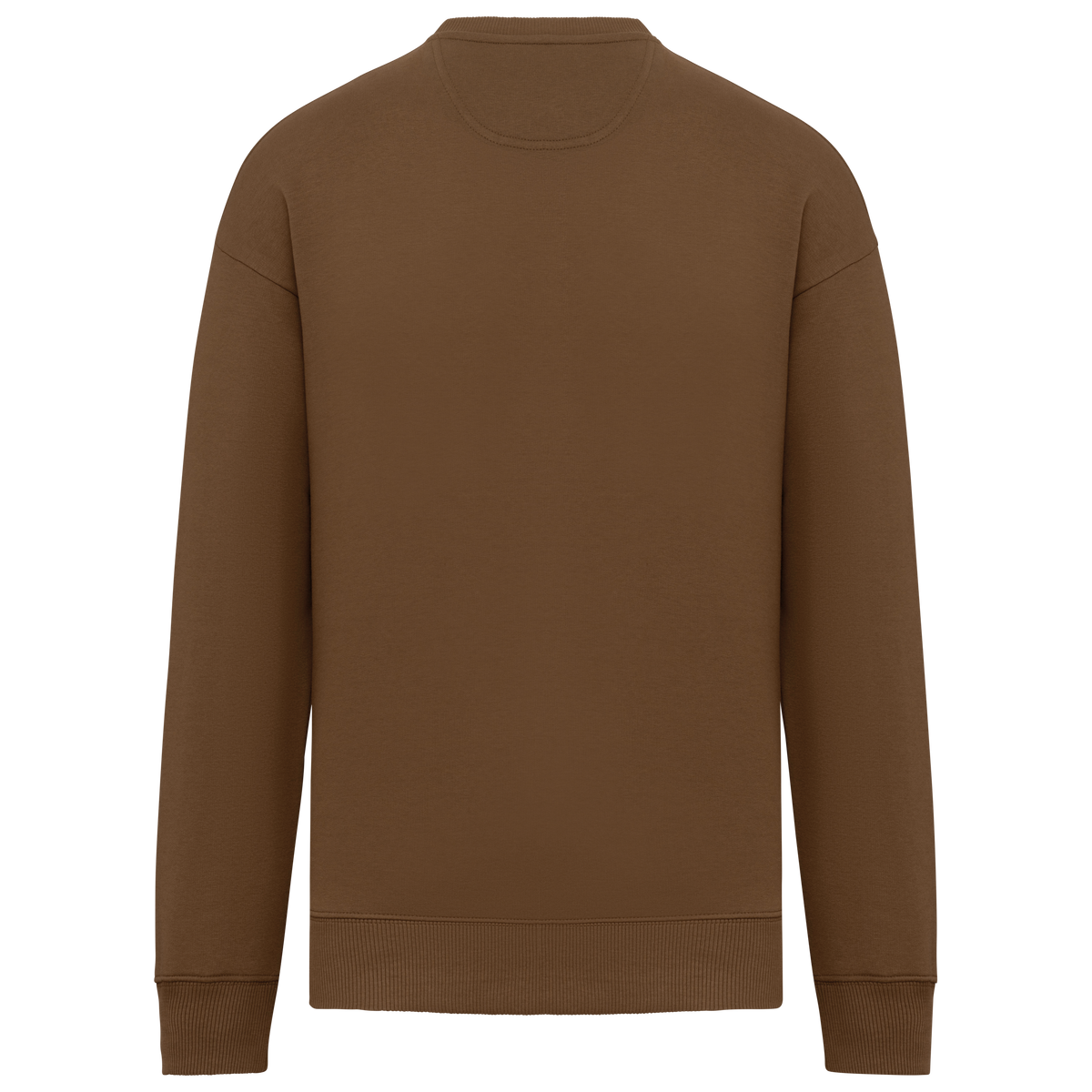 NS407 - Sudadera ecorresponsable cuello redondo oversize unisex - Toffee - trasera