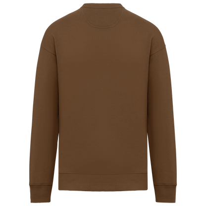 NS407 - Sudadera ecorresponsable cuello redondo oversize unisex - Toffee - trasera