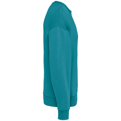 NS407 - Sudadera ecorresponsable cuello redondo oversize unisex - Adriatic Blue - lateral