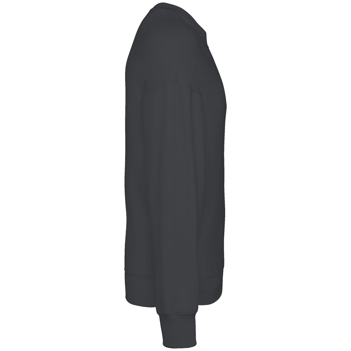 NS407 - Sudadera ecorresponsable cuello redondo oversize unisex - Iron Grey - lateral