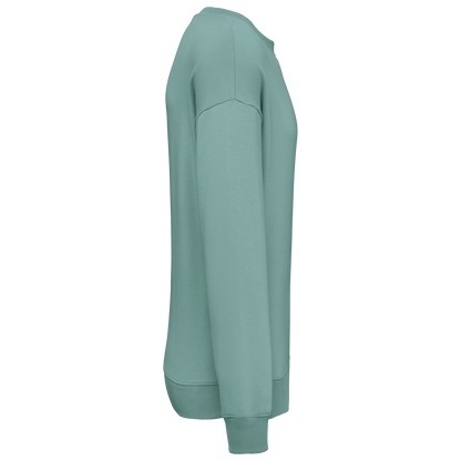 NS407 - Sudadera ecorresponsable cuello redondo oversize unisex - Jade Green - lateral