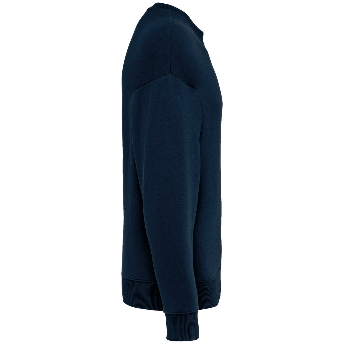 NS407 - Sudadera ecorresponsable cuello redondo oversize unisex - Navy Blue - lateral