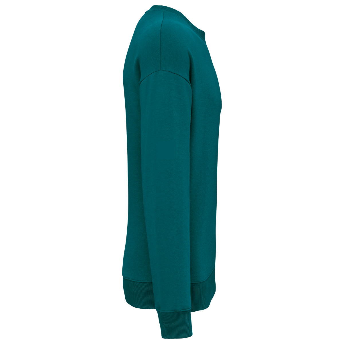 NS407 - Sudadera ecorresponsable cuello redondo oversize unisex - Peacock Green - lateral
