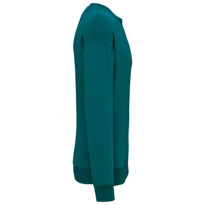 NS407 - Sudadera ecorresponsable cuello redondo oversize unisex - Peacock Green - lateral