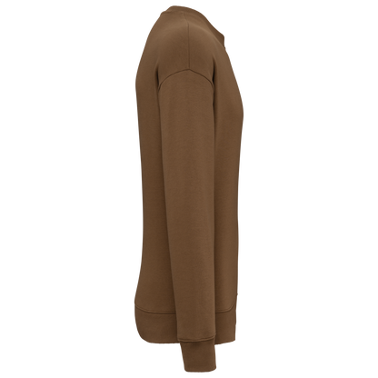 NS407 - Sudadera ecorresponsable cuello redondo oversize unisex - Toffee - lateral