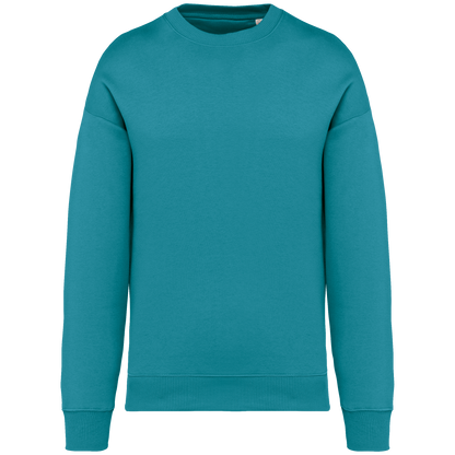 NS407 - Sudadera ecorresponsable cuello redondo oversize unisex - Adriatic Blue - frontal