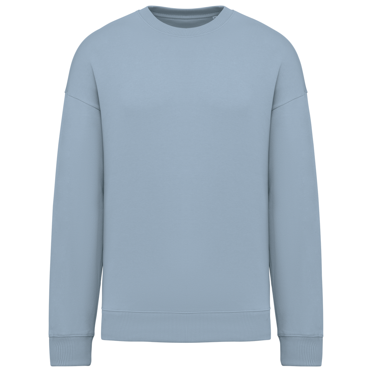 NS407 - Sudadera ecorresponsable cuello redondo oversize unisex - Aquamarine - frontal