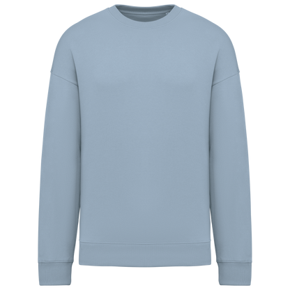 NS407 - Sudadera ecorresponsable cuello redondo oversize unisex - Aquamarine - frontal