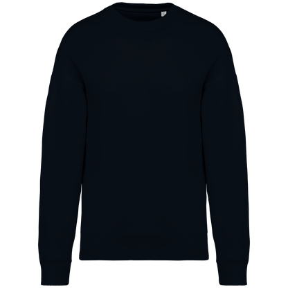 NS407 - Sudadera ecorresponsable cuello redondo oversize unisex - Black - frontal