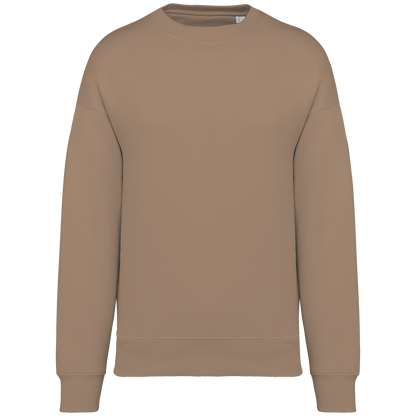 NS407 - Sudadera ecorresponsable cuello redondo oversize unisex - Driftwood - frontal