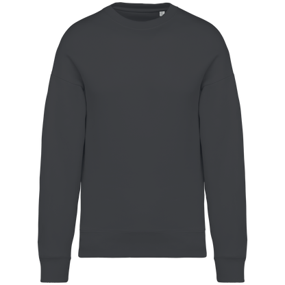 NS407 - Sudadera ecorresponsable cuello redondo oversize unisex - Iron Grey - frontal