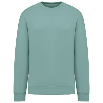 NS407 - Sudadera ecorresponsable cuello redondo oversize unisex - Jade Green - frontal