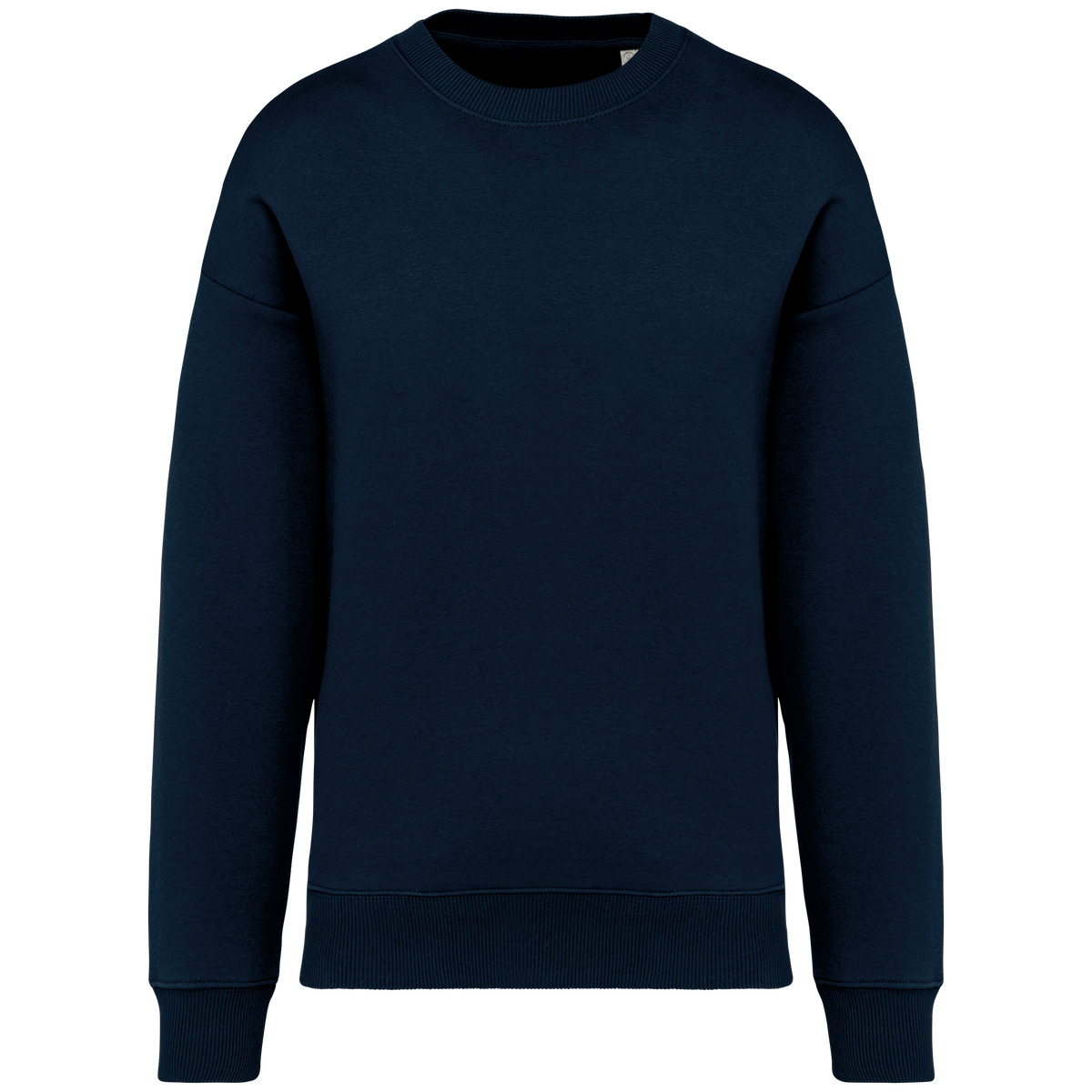 NS407 - Sudadera ecorresponsable cuello redondo oversize unisex - Navy Blue - frontal