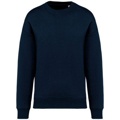 NS407 - Sudadera ecorresponsable cuello redondo oversize unisex - Navy Blue - frontal