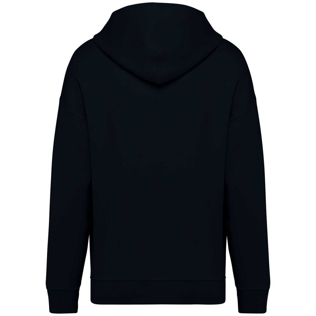 NS408 - Sudadera ecorresponsable con capucha oversize unisex - Black - trasera