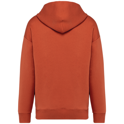 NS408 - Sudadera ecorresponsable con capucha oversize unisex - Burnt Brick - trasera