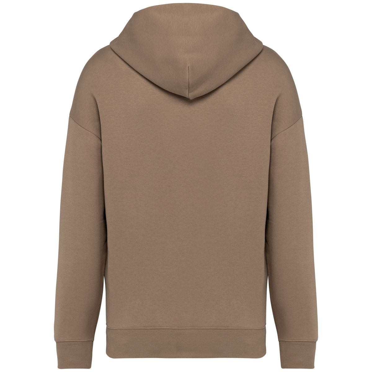 NS408 - Sudadera ecorresponsable con capucha oversize unisex - Driftwood - trasera