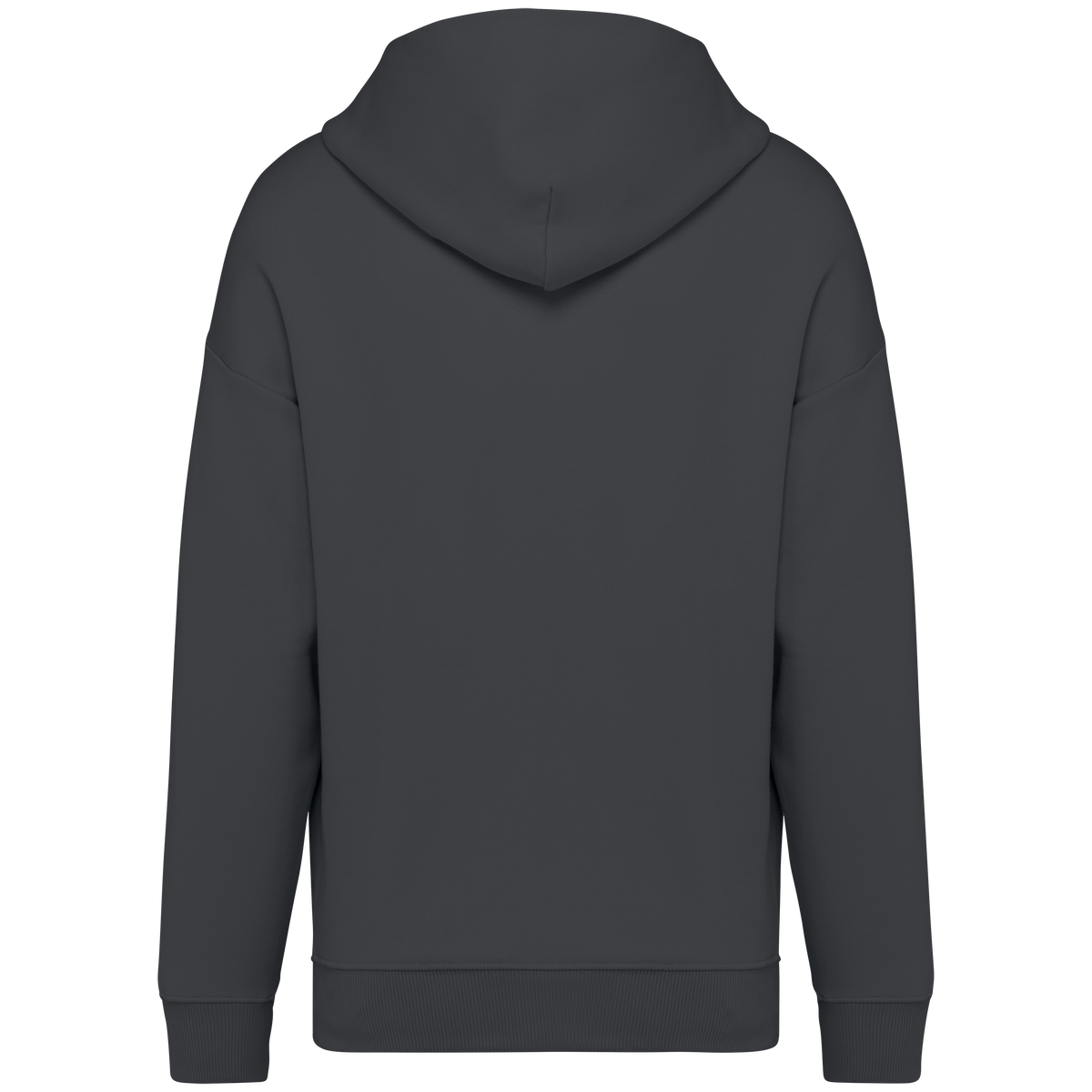 NS408 - Sudadera ecorresponsable con capucha oversize unisex - Iron Grey - trasera