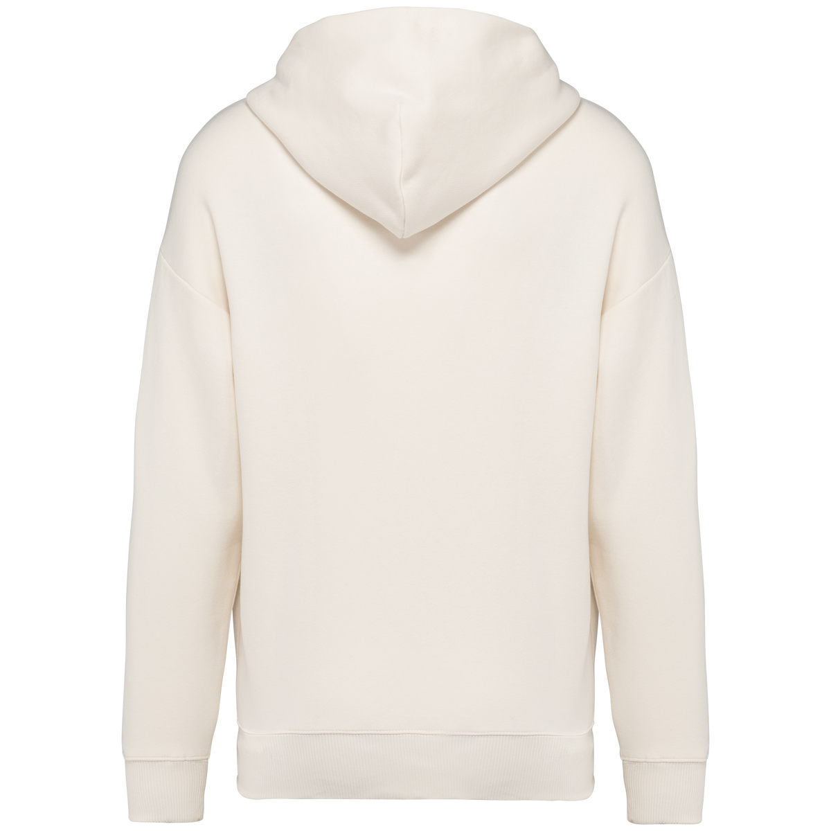NS408 - Sudadera ecorresponsable con capucha oversize unisex - Ivory - trasera