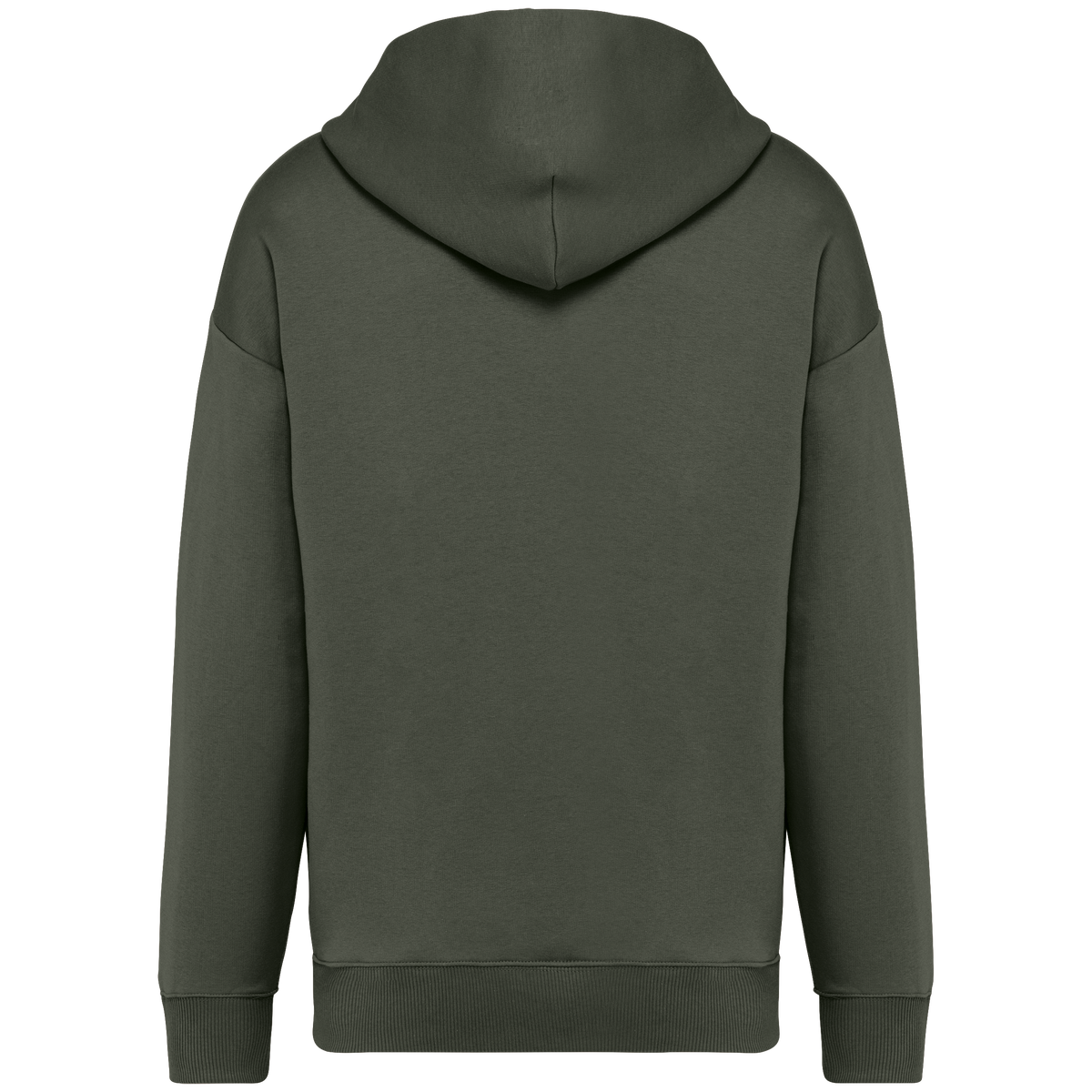 NS408 - Sudadera ecorresponsable con capucha oversize unisex - Organic Khaki - trasera