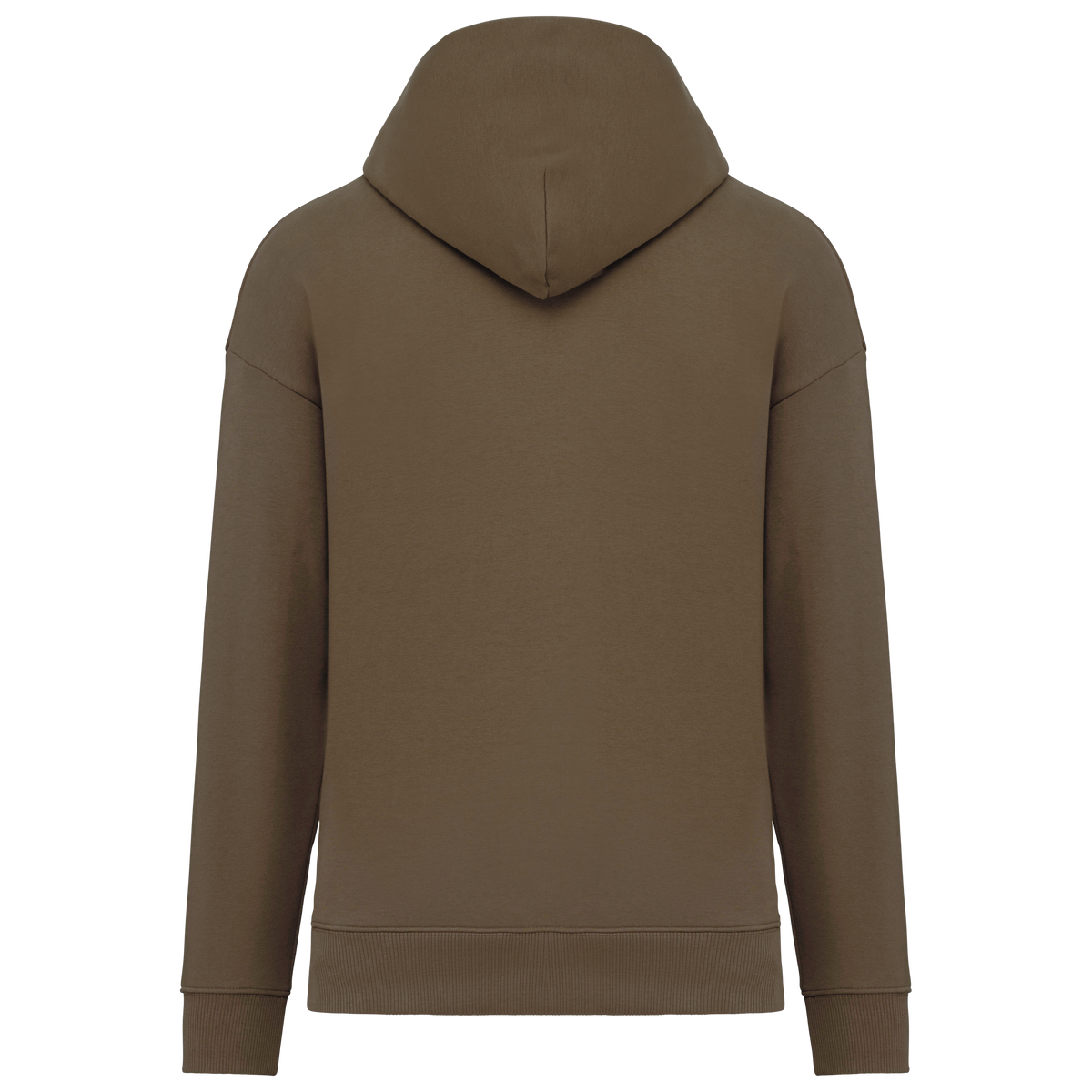 NS408 - Sudadera ecorresponsable con capucha oversize unisex - Toffee - trasera