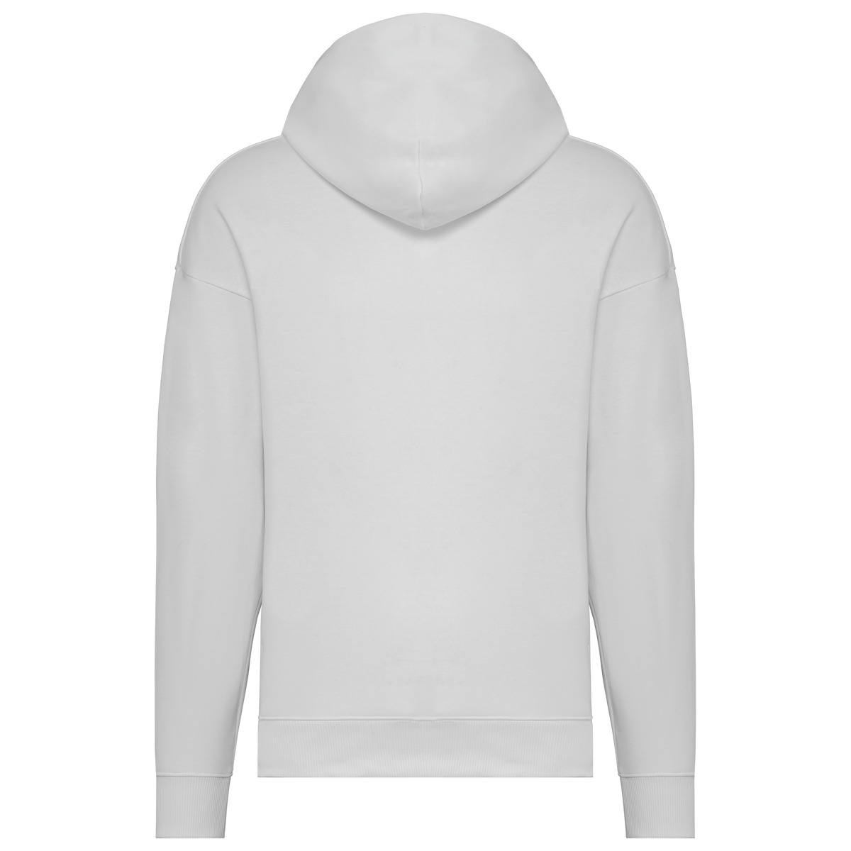 NS408 - Sudadera ecorresponsable con capucha oversize unisex - White - trasera