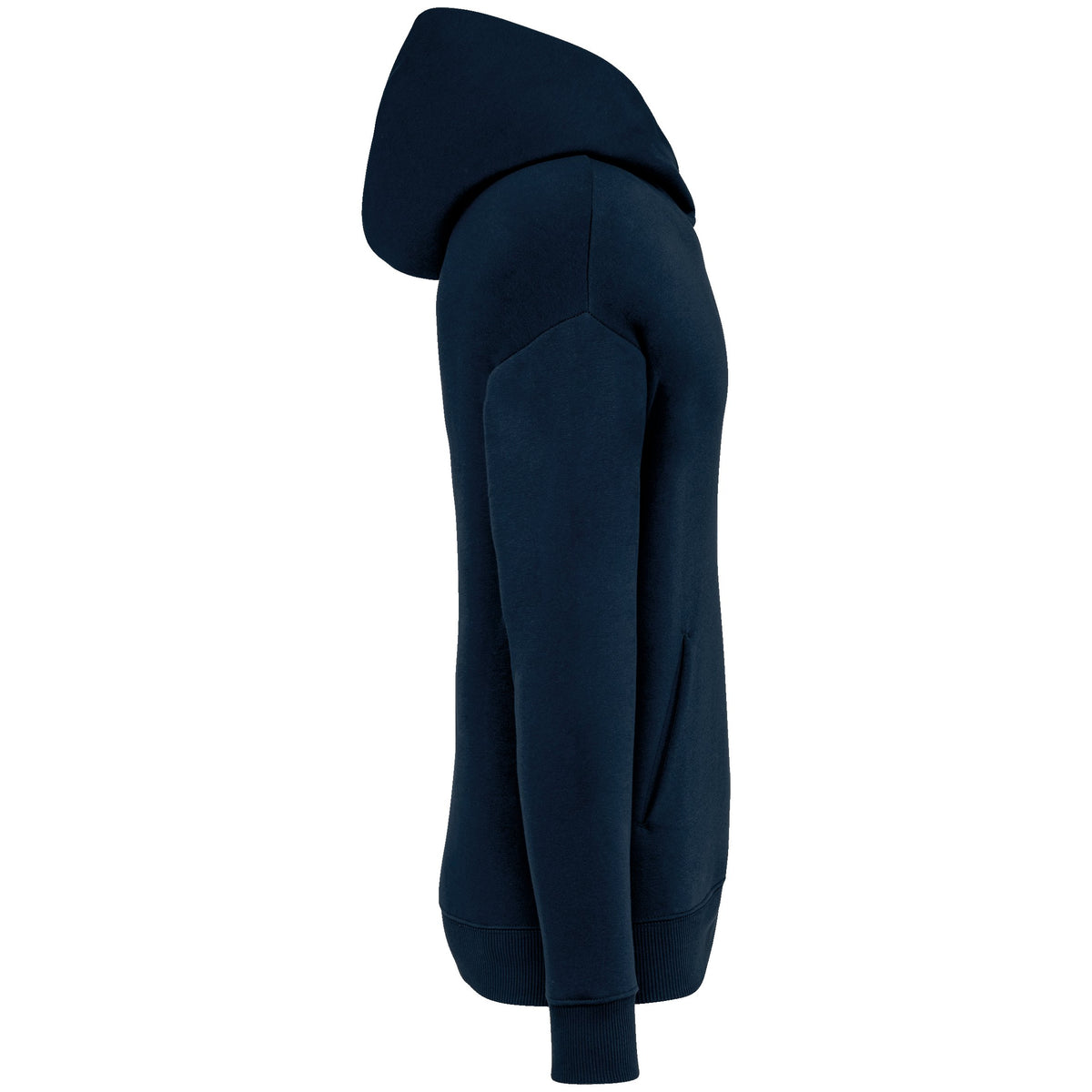 NS408 - Sudadera ecorresponsable con capucha oversize unisex - Navy Blue - lateral