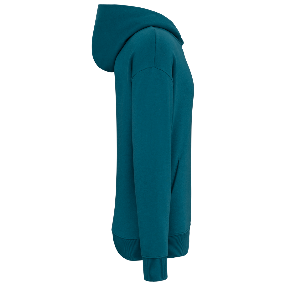 NS408 - Sudadera ecorresponsable con capucha oversize unisex - Peacock Green - lateral