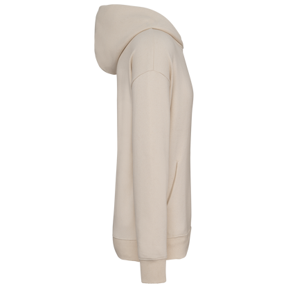NS408 - Sudadera ecorresponsable con capucha oversize unisex - Raw Natural - lateral