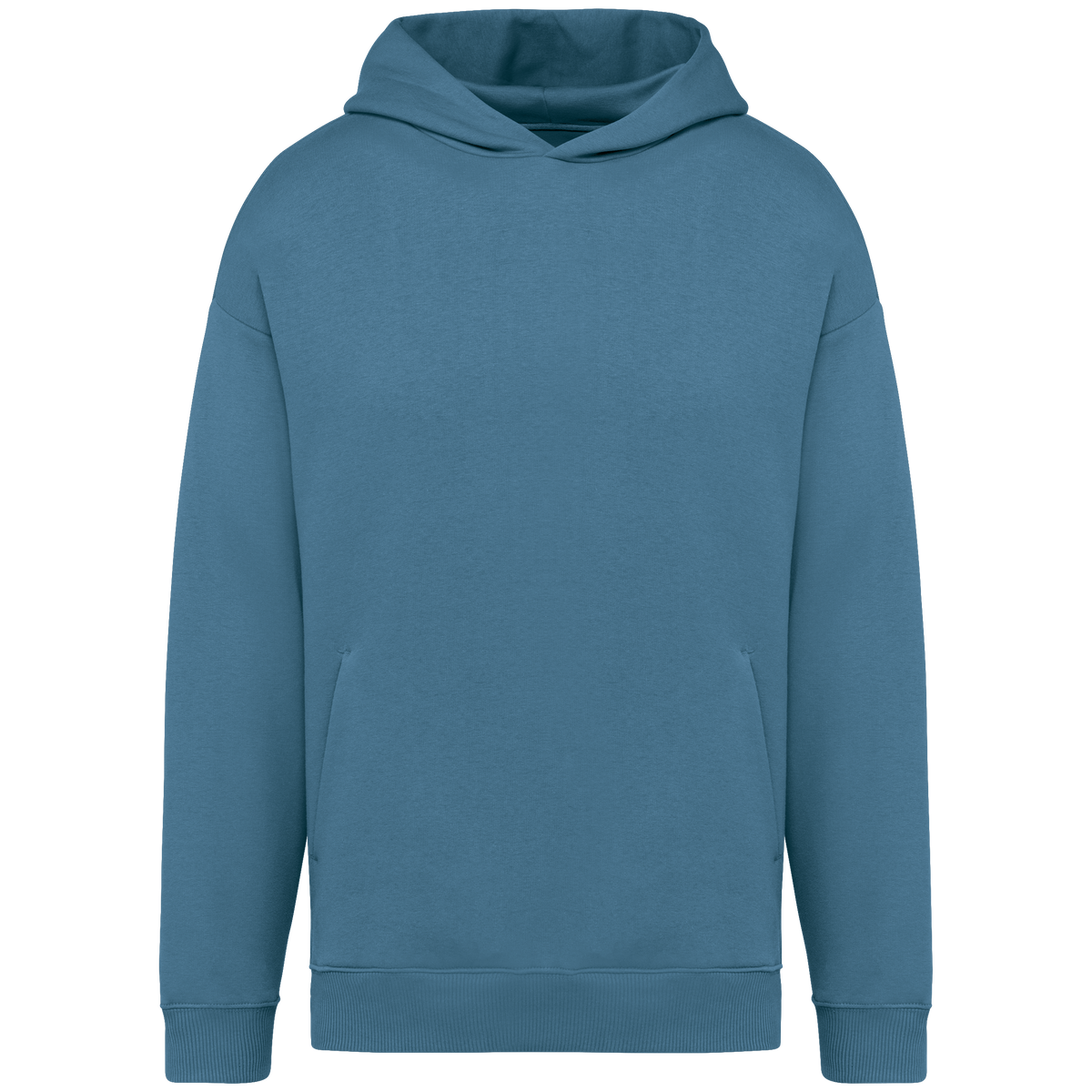 NS408 - Sudadera ecorresponsable con capucha oversize unisex - Adriatic Blue - frontal