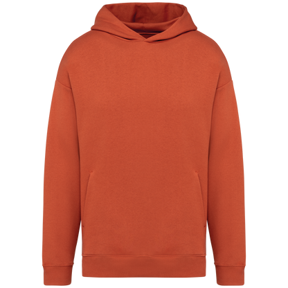 NS408 - Sudadera ecorresponsable con capucha oversize unisex - Burnt Brick - frontal