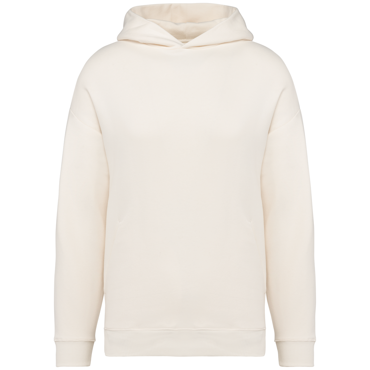 NS408 - Sudadera ecorresponsable con capucha oversize unisex - Ivory - frontal